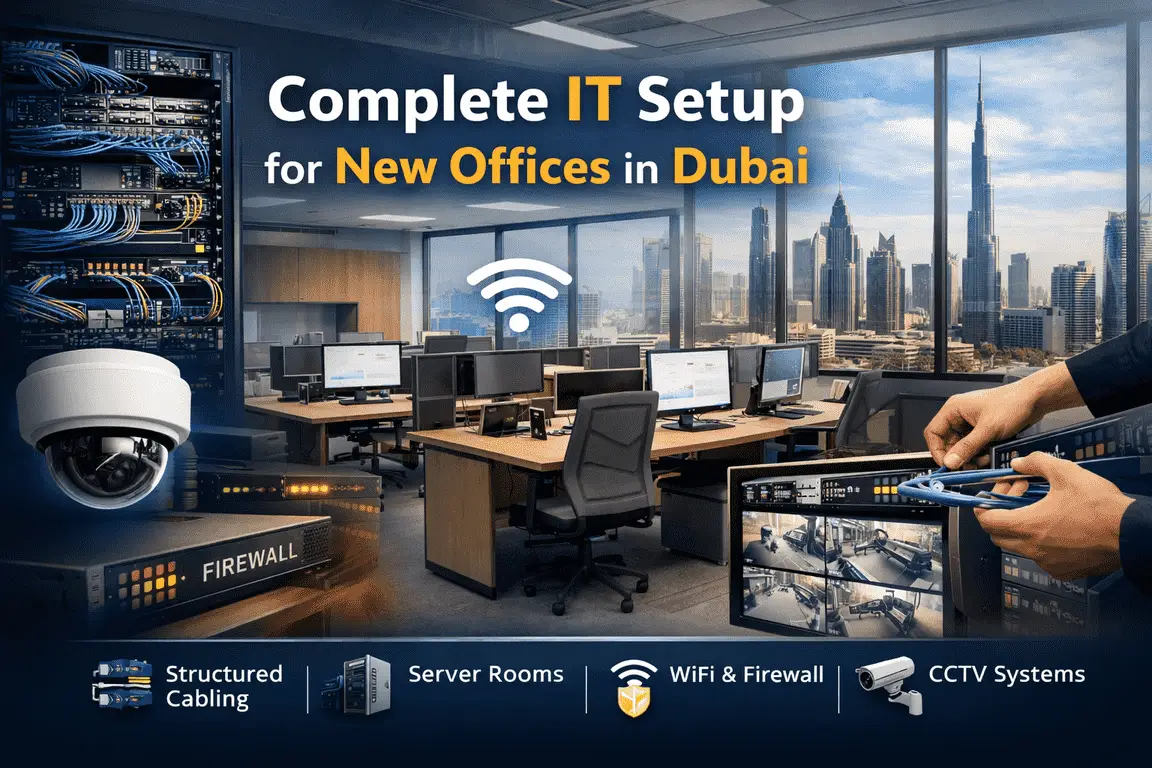 New Office IT Setup Dubai | Structured Cabling | Network Installation